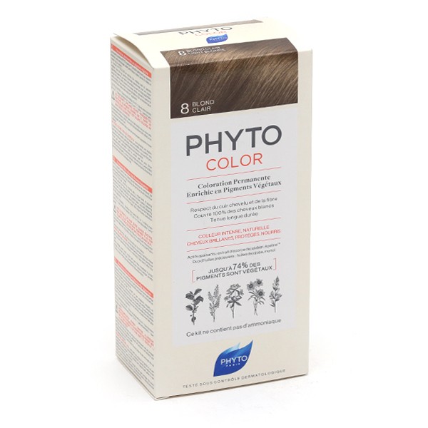 Phytocolor Kit Coloration Permanente Blond clair 8