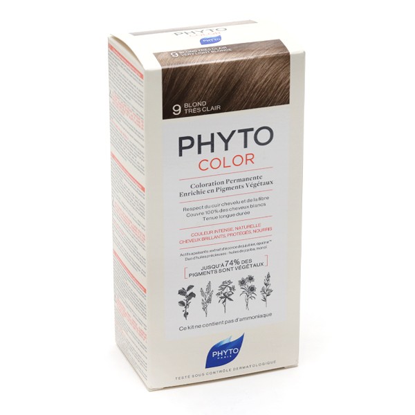 Phytocolor Kit Coloration permanente Blond très clair 9