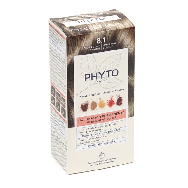 Phytocolor Kit Coloration permanente Blond Clair Cendré 8.1