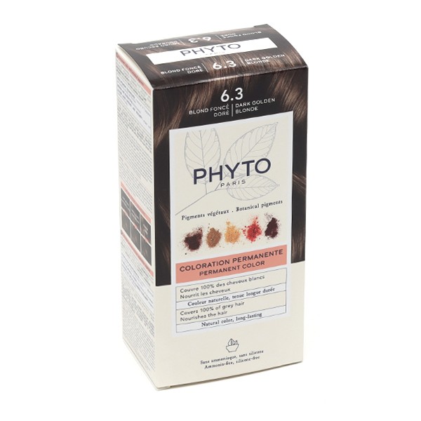 PhytoColor Kit Coloration permanente Blond Foncé doré 6.3