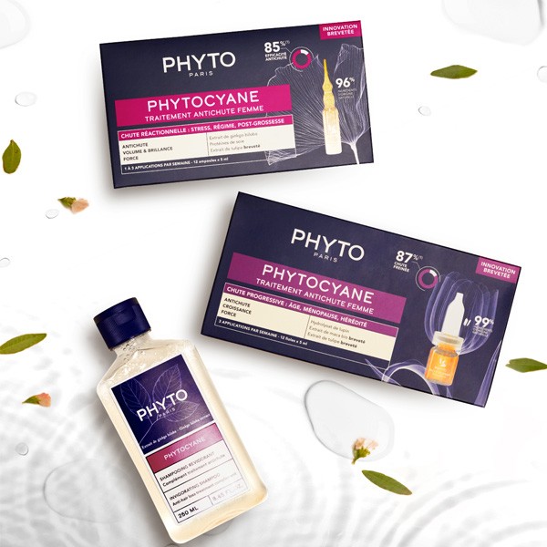 Phytocyane traitement antichute femme ampoules