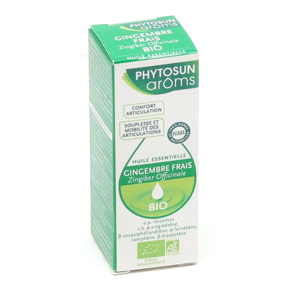 Phytosun Arôms huile essentielle Gingembre Bio