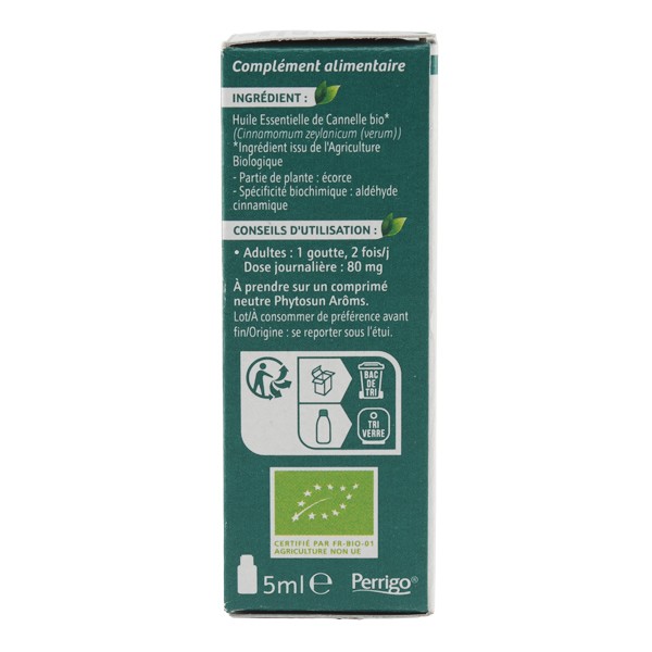 Phytosun Arôms huile essentielle de Cannelle de Ceylan Bio