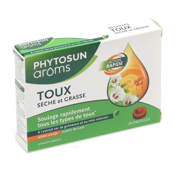 Phytosun Arôms pastilles toux sèche et grasse