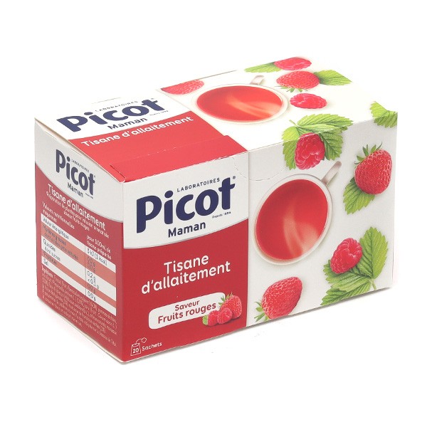 Picot Tisane d'allaitement saveur Fruits rouges sachets