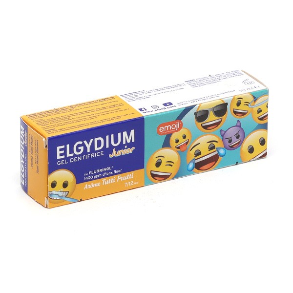 Elgydium Emoji Gel dentifrice junior Tutti Frutti