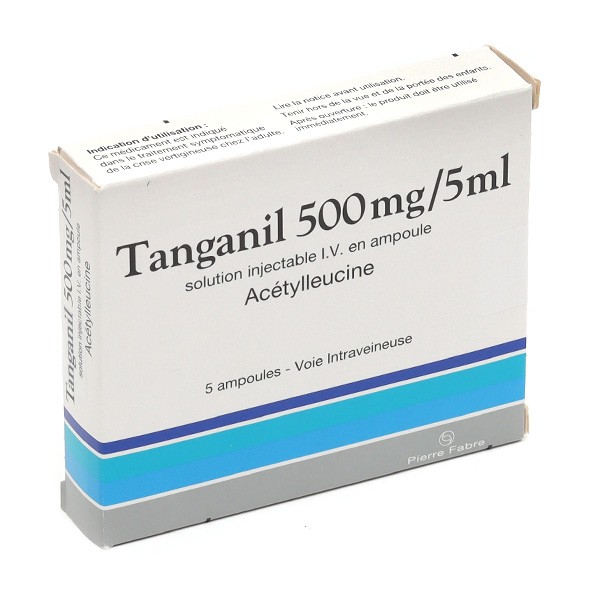 Tanganil 500 mg/5 ml ampoules injectables