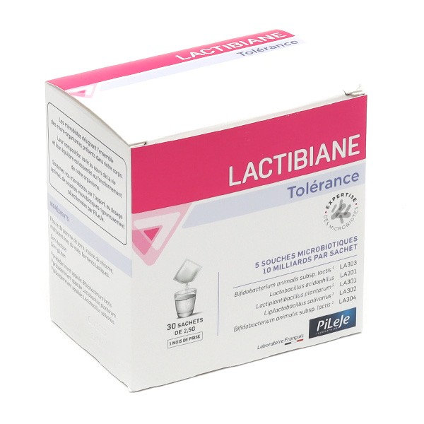 Probiotiques PiLeJe - Lactibiane Tolérance - 30 sachets de 2.5 g - Conseils
