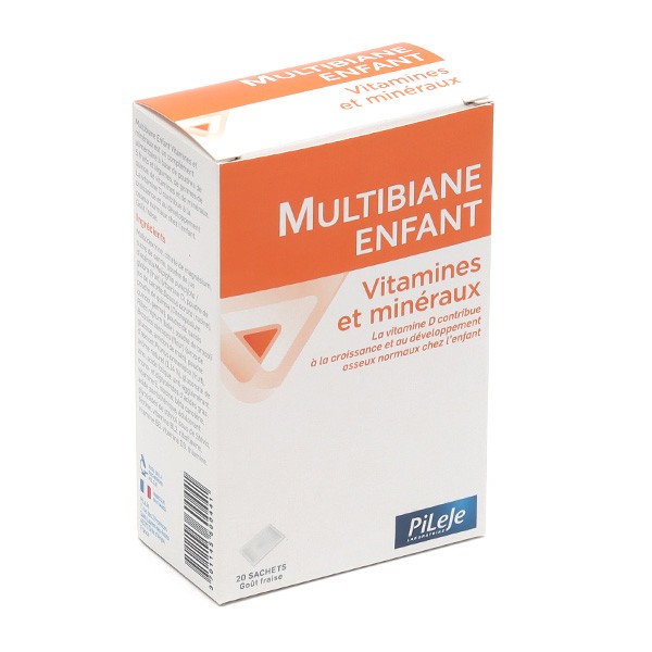 Pileje Multibiane Enfant Vitamines et minéraux sachets