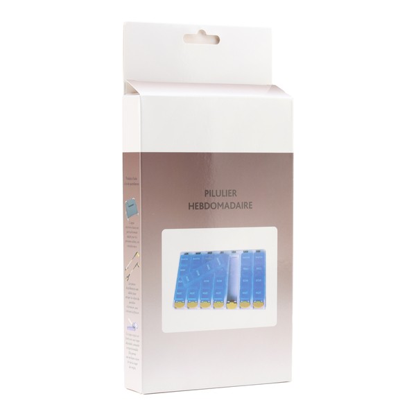 Pilulier hebdomadaire à 4 compartiments quotidiens