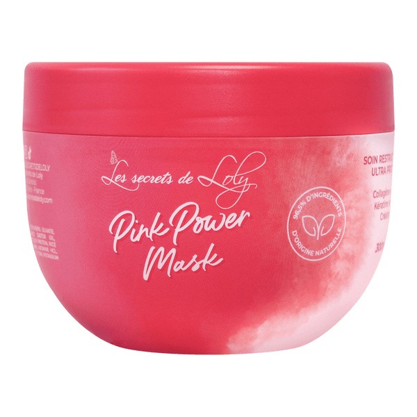 Les secrets de Loly Pink Power Mask soin restructurant ultra protéiné