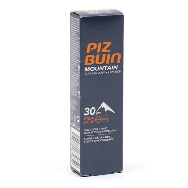 Piz Buin Crème solaire et Stick Spécial Montagne SPF 30