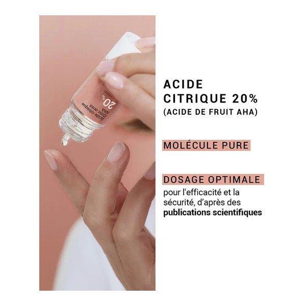 Etat pur acide citrique AHA 20%