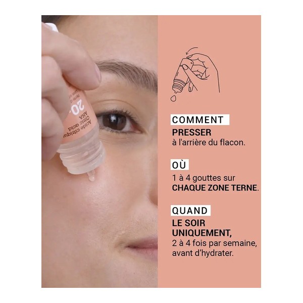 Etat pur acide citrique AHA 20%