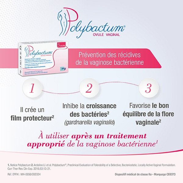 Polybactum ovules vaginaux