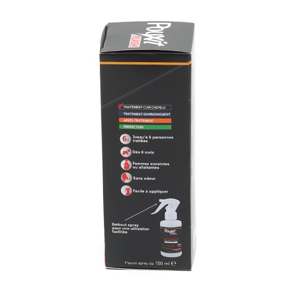 Pouxit Flash spray - Traitement Anti poux en 5 minutes - Dès 6 mois