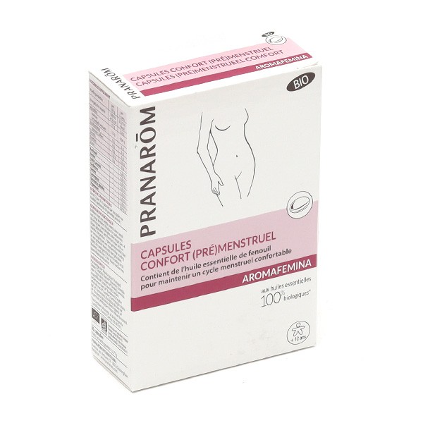 Pranarom Aromafemina confort menstruel Bio capsules