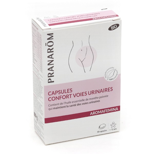 Pranarom Aromafemina confort voies urinaires bio capsules
