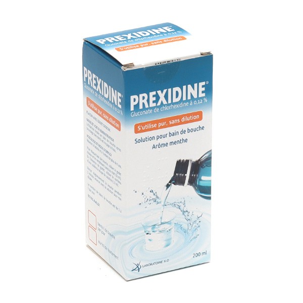 Prexidine 0,12 % bain de bouche
