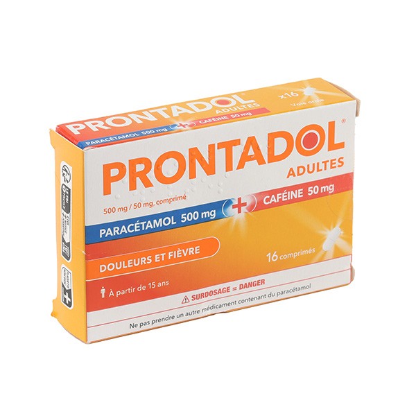 Prontadol adulte Paracétamol 500 mg/ caféine 50 mg comprimés