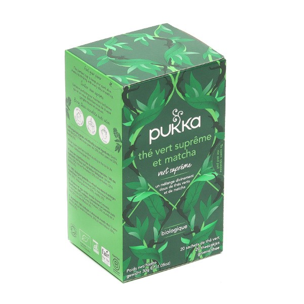 Pukka thé vert matcha suprême biologique