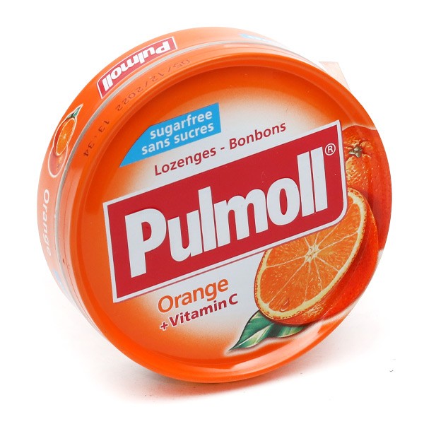 Pulmoll orange pastilles sans sucres