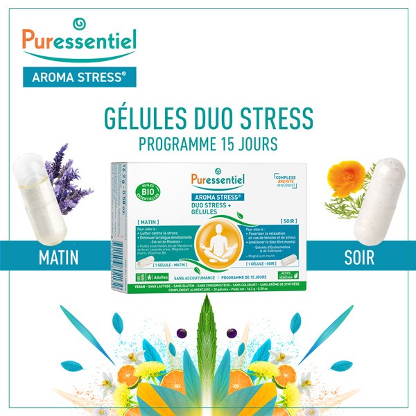 Puressentiel Aroma Stress Duo Stress+ gélules