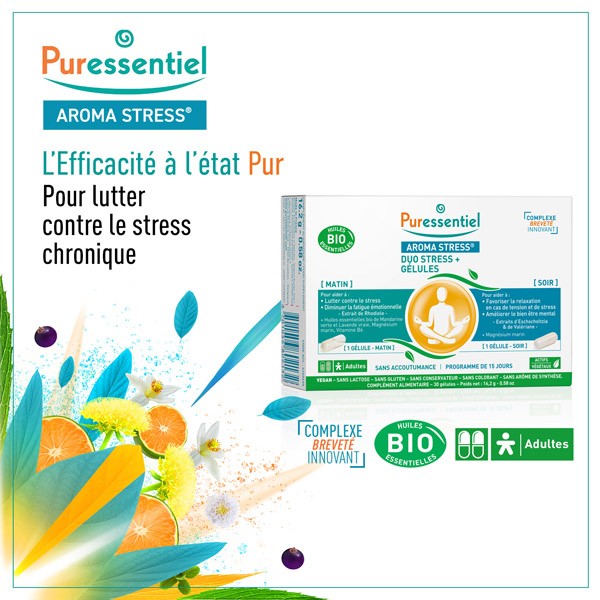 Puressentiel Aroma Stress Duo Stress+ gélules
