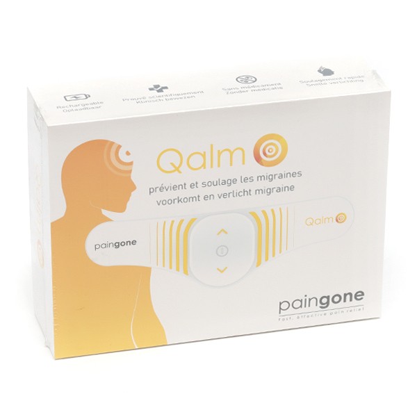 Paingone Qalm électrostimulation Traitement et prévention de la migraine