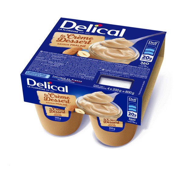 Delical Crème dessert HP HC La Floridine saveur praliné