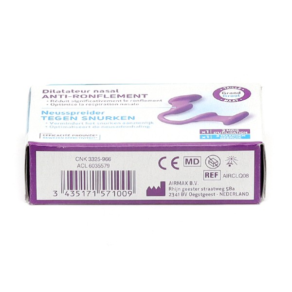 QUIES Anti-Ronflement Dilatateur Nasal Petit/Moyen Pharmacie Veau