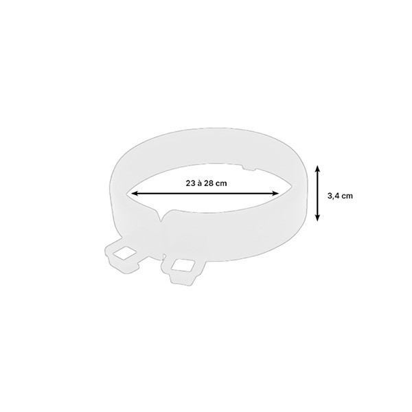 Rebord incurvé pour assiette