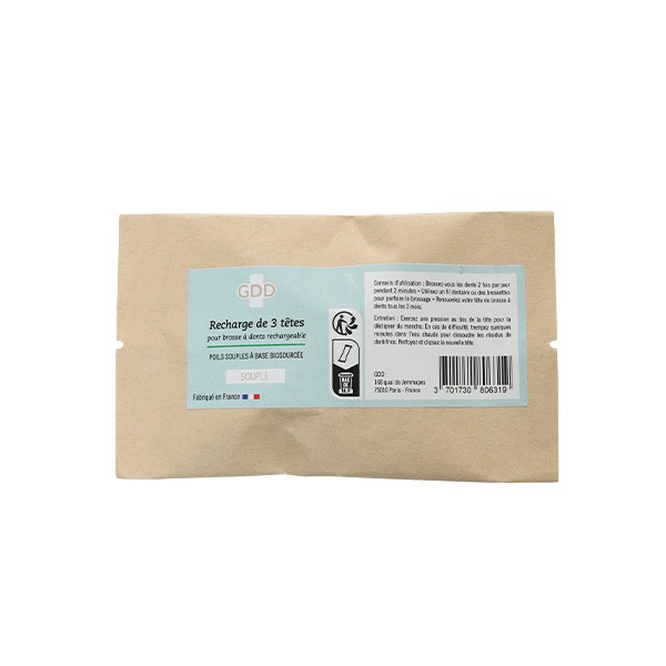 GDD 3 têtes pour brosse à dents rechargeable