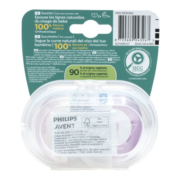 Avent Soothie Sucette silicone 0-6 mois lot de 2