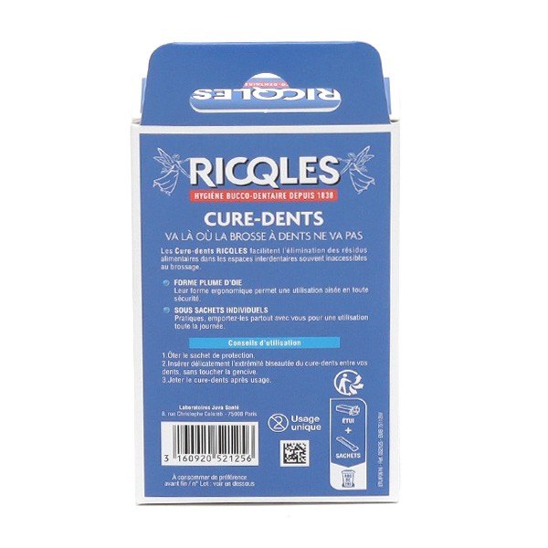Ricqles Cure-dents en sachets individuels