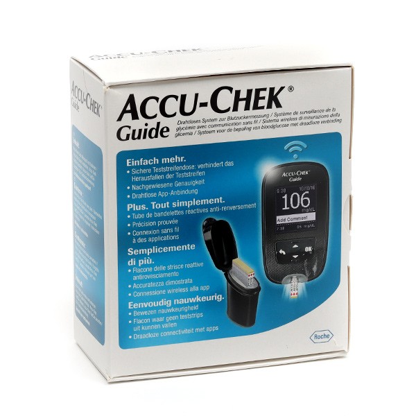 Accu Chek Guide lecteur de glycémie Kit complet