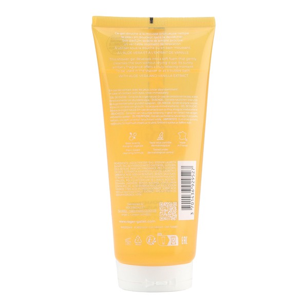 Roger et Gallet gel douche bienfaisant Vanille Soleil