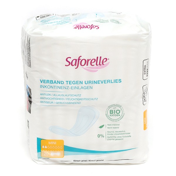 Saforelle Serviettes fuites urinaires Mini Incontinence urinaire légère