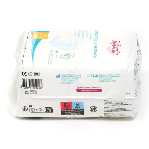 Saforelle Serviettes fuites urinaires Mini Incontinence urinaire légère