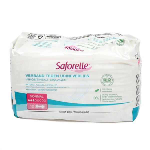 Saforelle Serviettes fuites urinaires Normal Incontinence urinaire légère