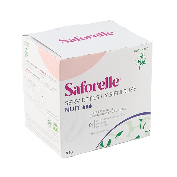 Saforelle® Coton Protect Serviettes Hygiéniques 10 Pc(s) - Redcare