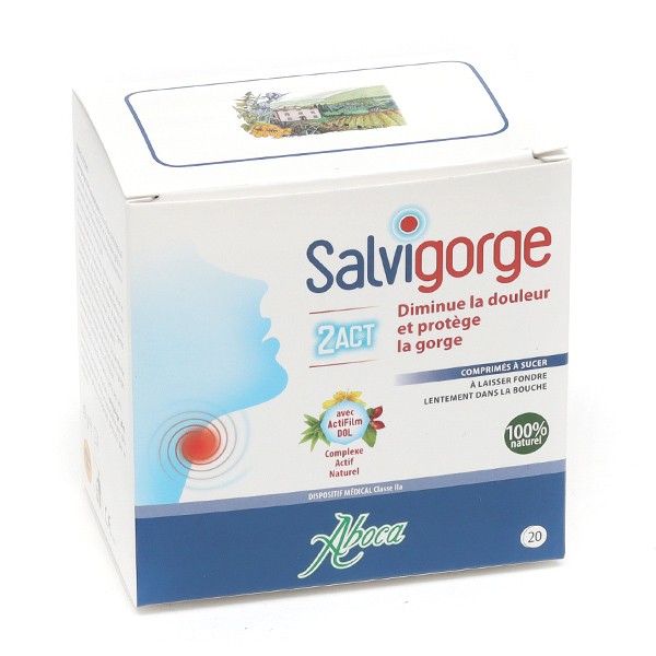 Aboca Salvigorge 2Act comprimés à sucer