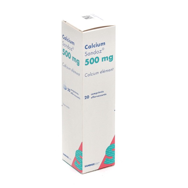 Calcium Sandoz 500 mg comprimés effervescents