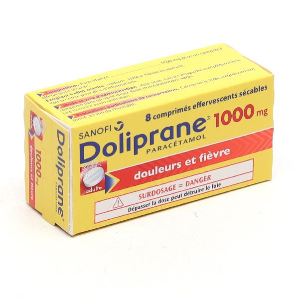 Doliprane 1000 mg effervescent