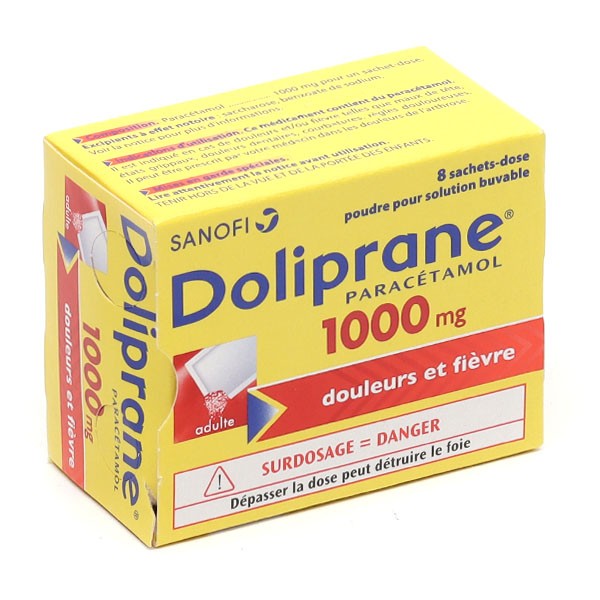 Doliprane 1000 mg poudre sachets