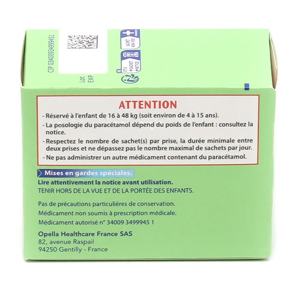 Doliprane 300 mg sachet Paracétamol enfant Douleur et fièvre
