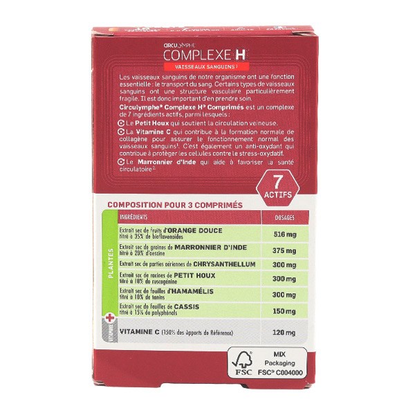 Circulymphe Complexe H comprimés