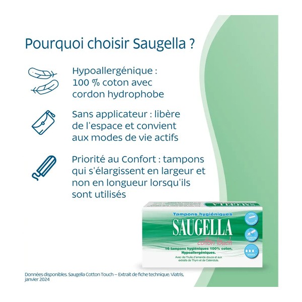 Saugella Cotton Touch Normal tampons
