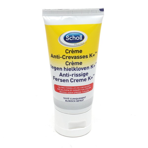 Scholl Expert Treatment Crème Pieds Réparatrice Anti-Crevasses K+ Pieds  Tres Secs 120ml - Easypara