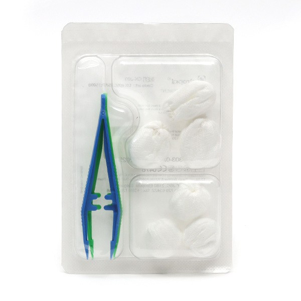 Set de pansements tampons et pince LCH - Soin médical - Usage unique